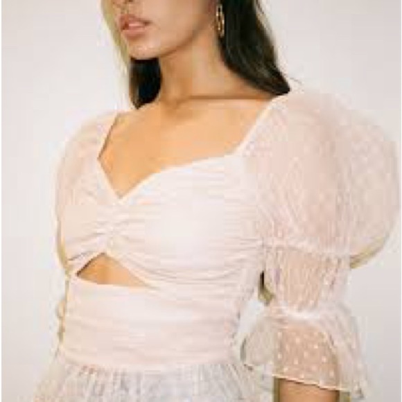 #25❤️ NWT LPA DOLORES TOP IN NUDE - Picture 4 of 9